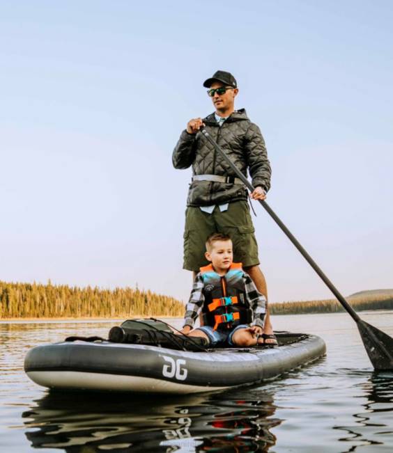 LLBean Aquaglide Blackfoot Angler Inflatable SUP Unisex J46J2250 Water Sports Gray