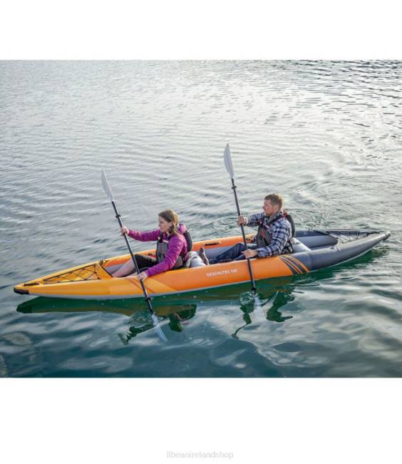LLBean Aquaglide Deschutes Inflatable Kayak Tandem Unisex J46J1489 Water Sports Orange