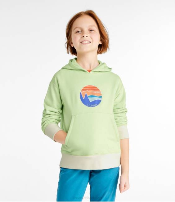 LLBean Athleisure Hoodie Kids J46J904 Clothing Moonlight Blue