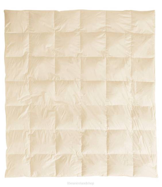 LLBean Baffle-Box Stitch Goose Down Comforter Unisex J46J2717 Bedding Cream