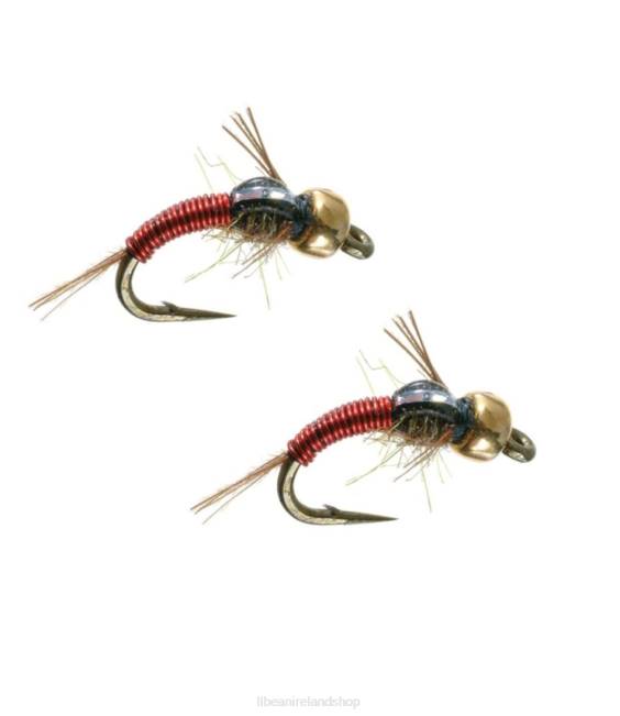 LLBean Barrs Gold Bead Copper John Unisex J46J4138 Fishing Red