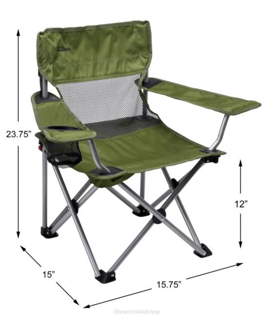 LLBean Base Camp Chair Unisex J46J1493 Camping Furniture Leaf Green