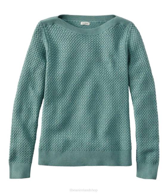 LLBean Basketweave Sweater Women J46J5852 Clothing Soft Spruce Heather