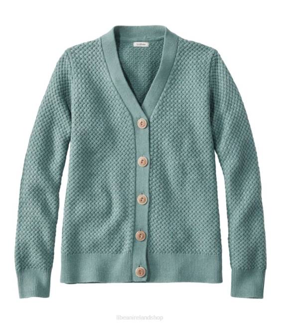 LLBean Basketweave Sweater Women J46J5996 Clothing Soft Spruce Heather