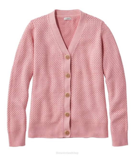 LLBean Basketweave Sweater Women J46J6641 Clothing Rose Wash