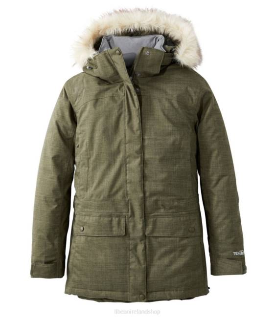 LLBean Baxter State Parka Women J46J5131 Outerwear Kelp Green Heather