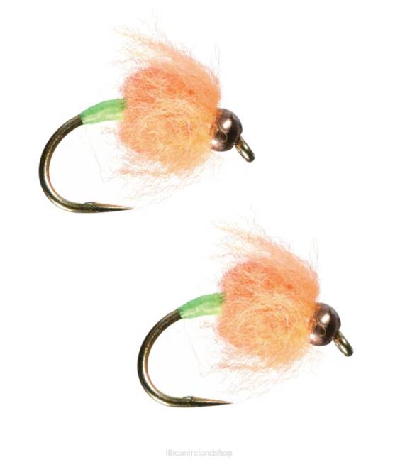 LLBean Bead Head Egg Gorman 2 Pack Unisex J46J2052 Fishing Orange