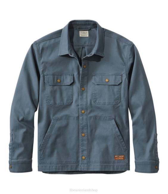 LLBean BeanBuilt Canvas Shirt Jac Men J46J3351 Clothing Rangeley Blue