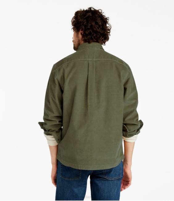 LLBean BeanBuilt Corduroy Shirt Jac Men J46J3036 Clothing Deep Olive