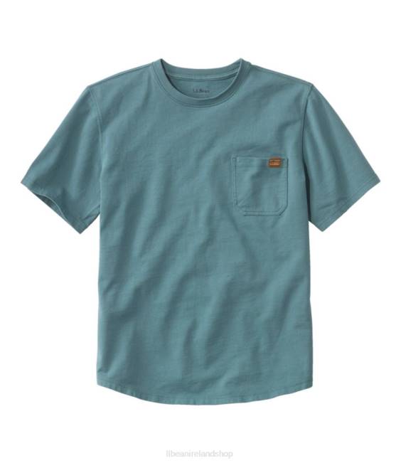 LLBean BeanBuilt Cotton Tees Men J46J271 Clothing Soft Spruce
