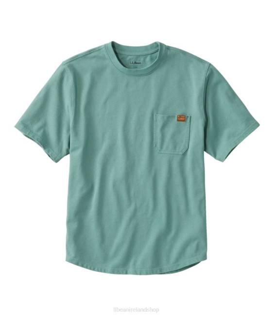 LLBean BeanBuilt Cotton Tees Men J46J5806 Clothing Sea Pine