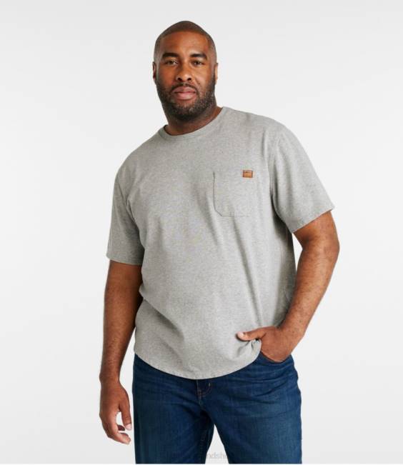 LLBean BeanBuilt Cotton Tees Men J46J5806 Clothing Sea Pine