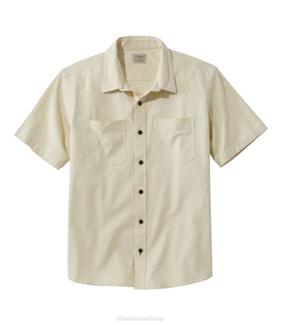 LLBean BeanFlex Twill Shirt Men J46J7291 Clothing Pale Khaki