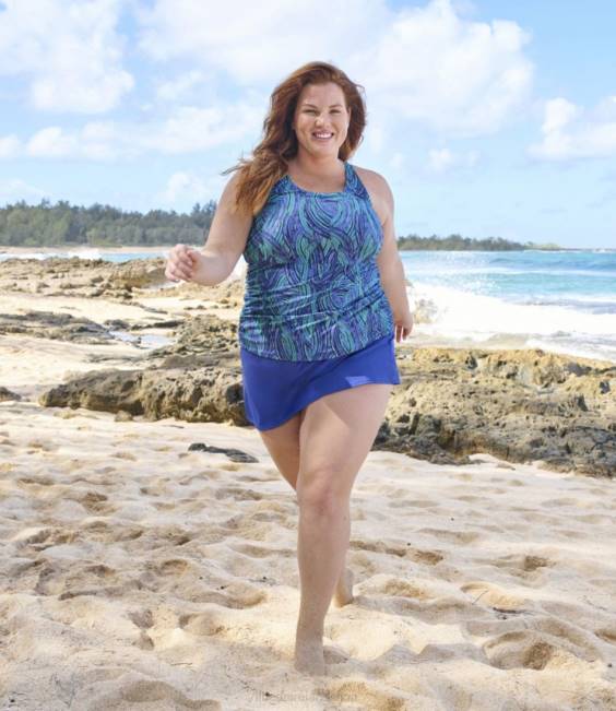 LLBean BeanSport Swimwear Women J46J305 Clothing Cobalt Wave