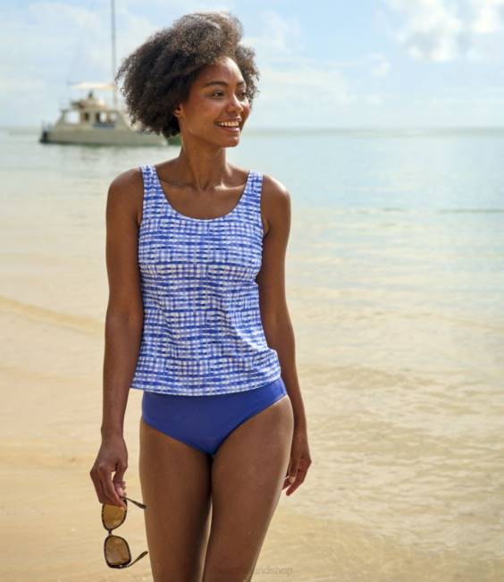 LLBean BeanSport Swimwear Women J46J7173 Clothing Cobalt Botanical