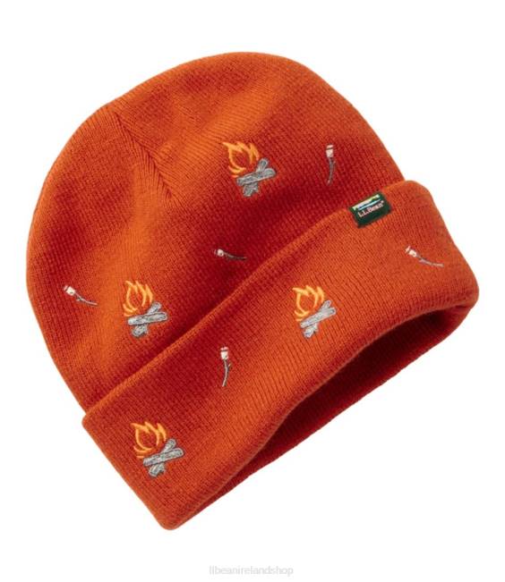 LLBean Beanie Kids J46J104 Clothing Peak Orange Camp Fire