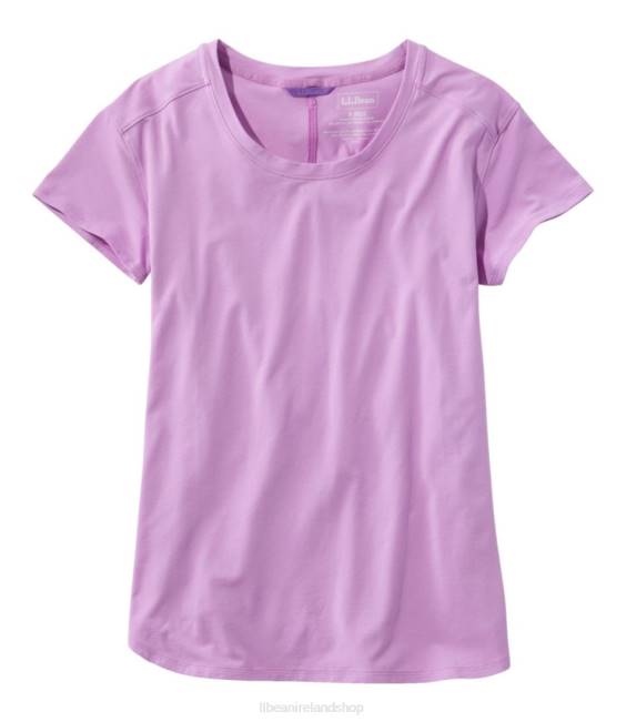 LLBean Beyond Soft Crewneck Tee Women J46J7030 Clothing Lilac