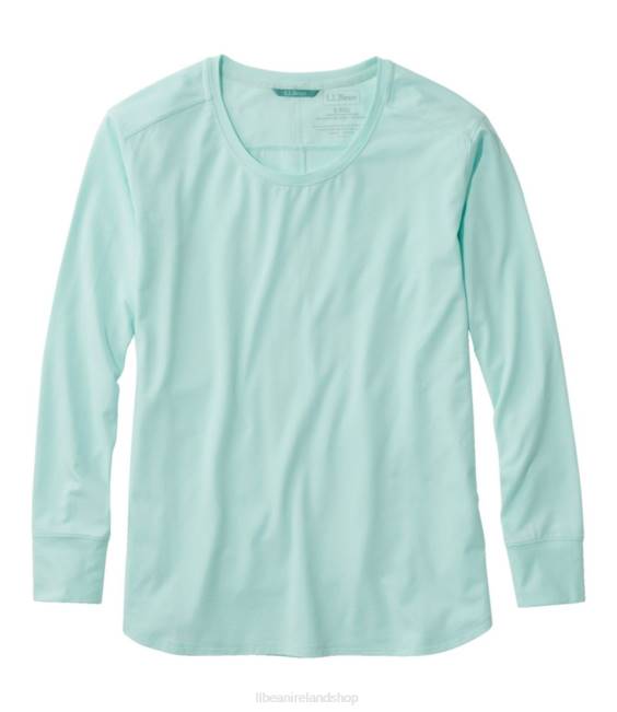 LLBean Beyond Soft Tee Women J46J260 Clothing Nautical Aqua