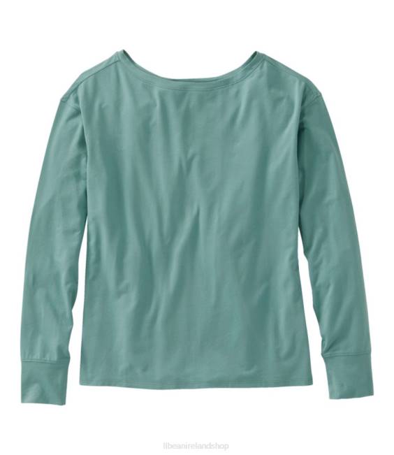 LLBean Beyond Soft Tee Women J46J3298 Clothing Sea Pine