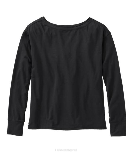 LLBean Beyond Soft Tee Women J46J6579 Clothing Midnight Black