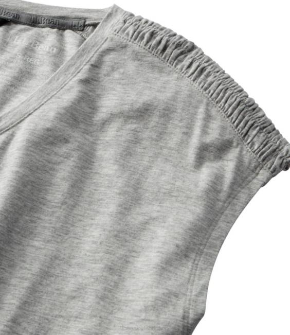 LLBean Beyond Soft V-Neck Tee Women J46J2972 Clothing Sea Pine