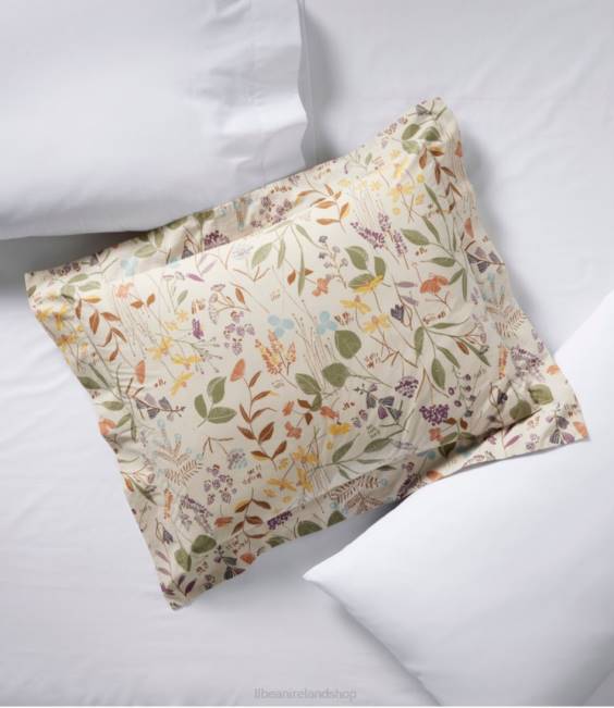 LLBean Birch Floral Percale Comforter Cover Collection Unisex J46J2542 Bedding Silver