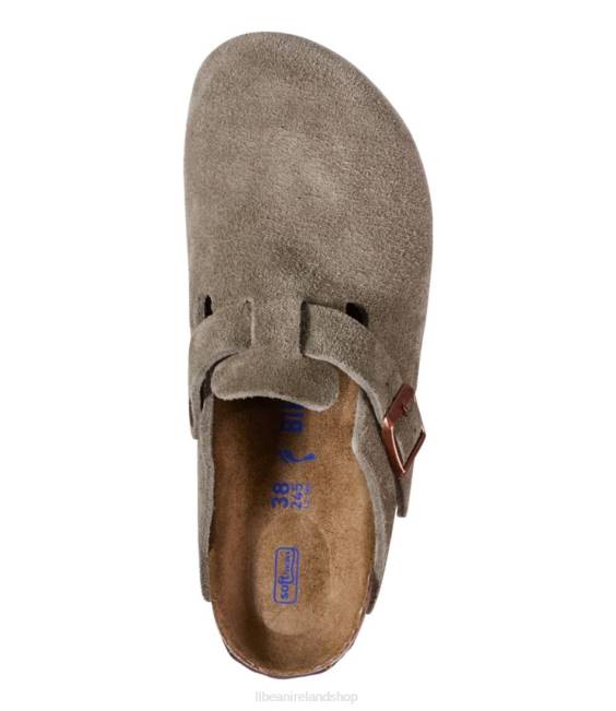 LLBean Birkenstock Boston Clogs Women J46J5200 Footwear Taupe