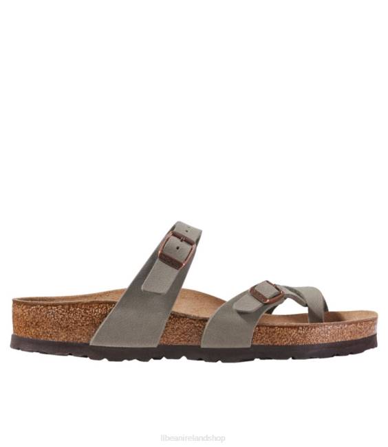 LLBean Birkenstock Mayari Birkibuc Sandals Women J46J1086 Footwear Stone
