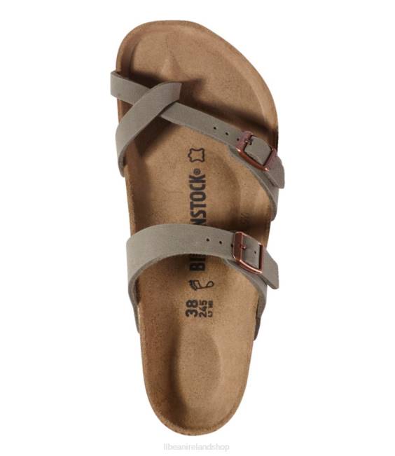 LLBean Birkenstock Mayari Birkibuc Sandals Women J46J1086 Footwear Stone