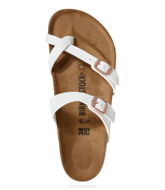 LLBean Birkenstock Mayari Birko-Flor Sandals Women J46J1203 Footwear White