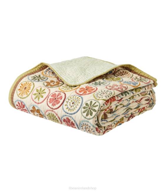 LLBean Blooming Circles Quilt Collection Unisex J46J2476 Bedding Multi Color