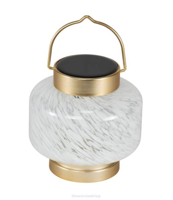 LLBean Boaters Solar Lantern Unisex J46J2768 Backyard  Patio White