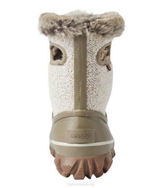 LLBean Bogs Arcata Cozy Chevron Boots Women J46J1175 Footwear Taupe