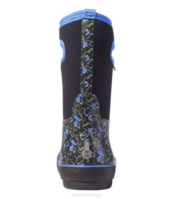 LLBean Bogs Classic Boots Kids J46J1216 Footwear Black Multi Pets