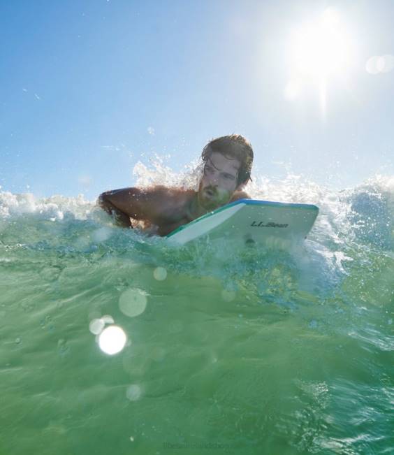 LLBean Boogie Board Unisex J46J1657 Games  Recreation Aqua Sunrise