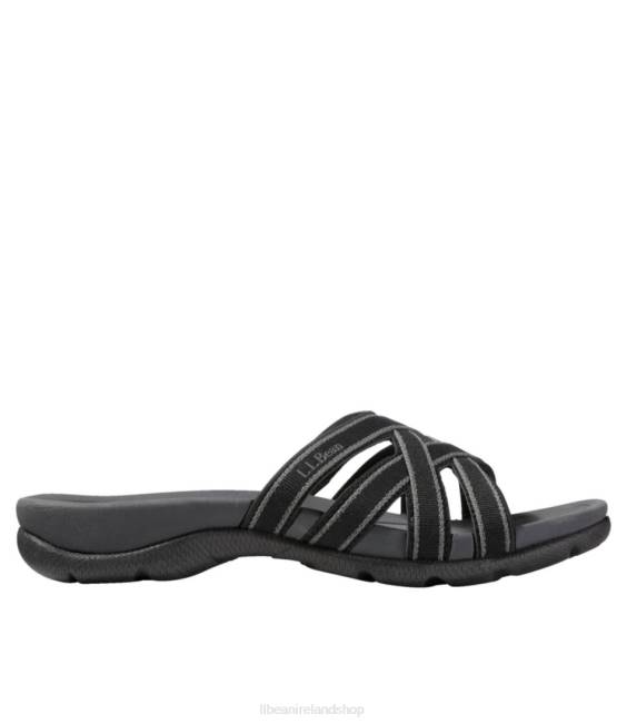 LLBean Boothbay Slide Sandals Women J46J6101 Footwear Black