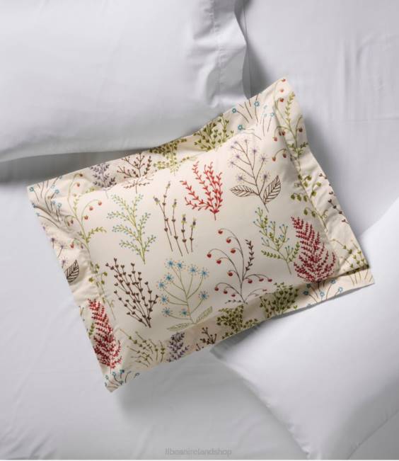 LLBean Botanical Floral Percale Comforter Cover Collection Unisex J46J2485 Bedding Botanical Floral Blue