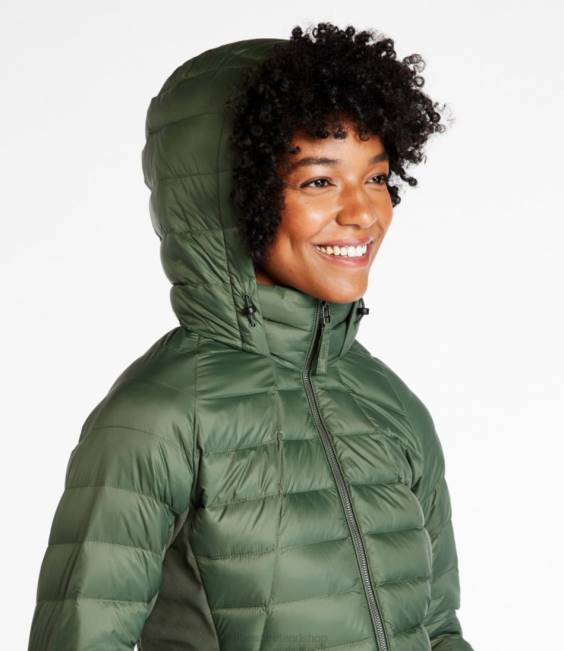 LLBean Boundless Down Hybrid Jacket Women J46J3646 Outerwear Thyme