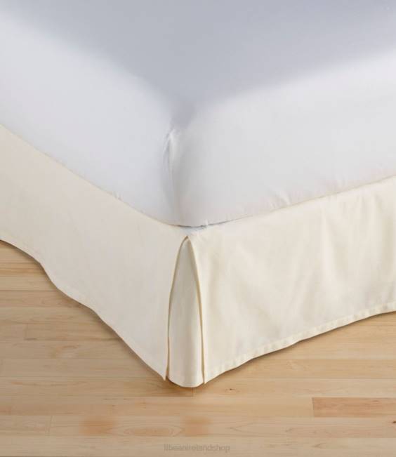 LLBean Box Pleat Bed Skirt Unisex J46J4467 Bedding Cream
