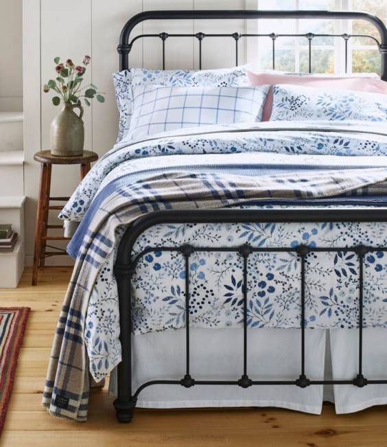 LLBean Box Pleat Bed Skirt Unisex J46J4467 Bedding Cream