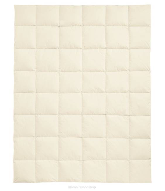 LLBean Box-Stitch Goose Down Comforter Unisex J46J2833 Bedding Cream