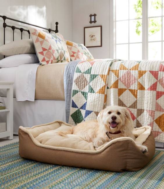 LLBean Braided Wool Rug Horizontal Braid Unisex J46J6375 Home Goods Indigo Multi