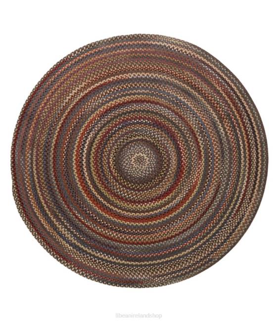 LLBean Braided Wool Rug Unisex J46J2798 Home Goods Chestnut
