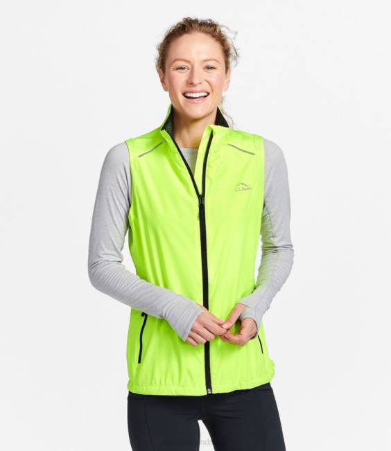 LLBean Bright Multisport Vest Women J46J867 Outerwear Neon Yellow