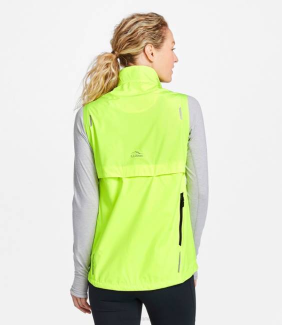 LLBean Bright Multisport Vest Women J46J867 Outerwear Neon Yellow