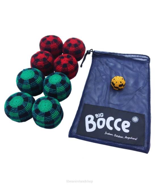 LLBean Buena Onda Grande Bocce Set Unisex J46J1897 Games  Recreation Red/Green Multi