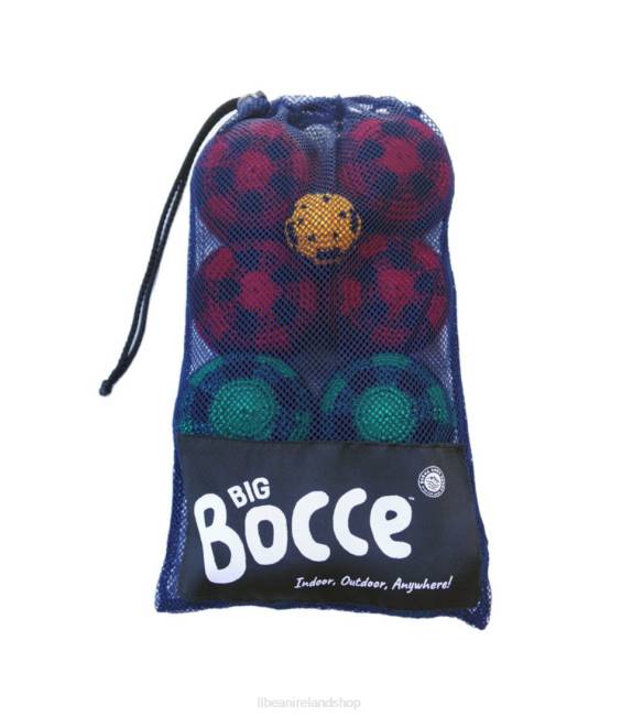LLBean Buena Onda Grande Bocce Set Unisex J46J1897 Games  Recreation Red/Green Multi
