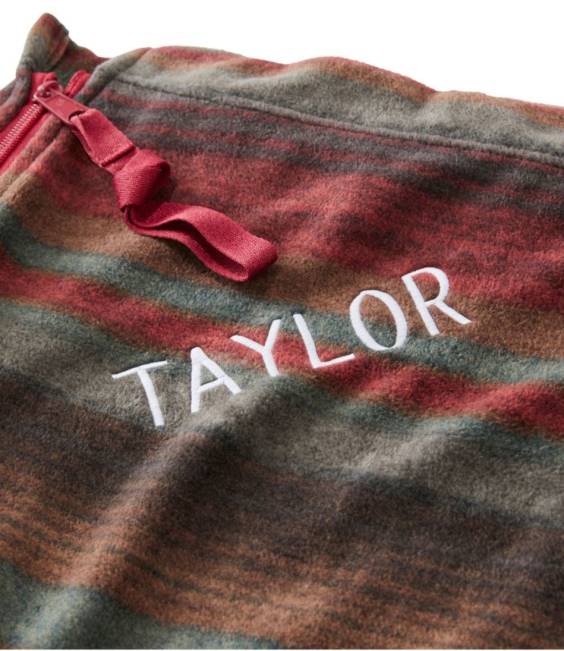 LLBean Cabin Fleece Sleeping Bag Unisex J46J1469 Outdoor Equipment Blanket Stripe