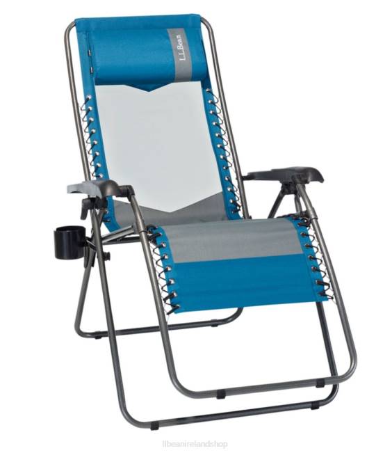 LLBean Camp Comfort II Recliner Unisex J46J1386 Camping Furniture Marine Blue