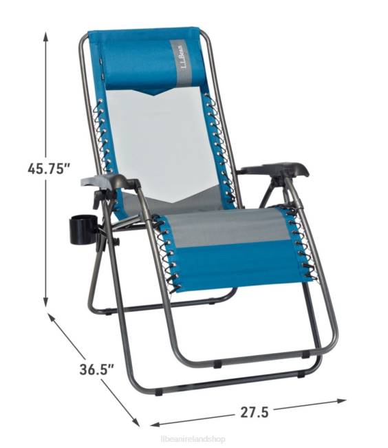 LLBean Camp Comfort II Recliner Unisex J46J1386 Camping Furniture Marine Blue